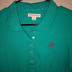 Aeropostale Turquoise Polo Shirt